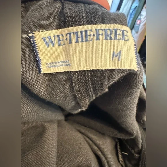 Free People We The Free High Roller Jumpsuit Mineral Wash Black NWOT Size M - Picture 14 of 16